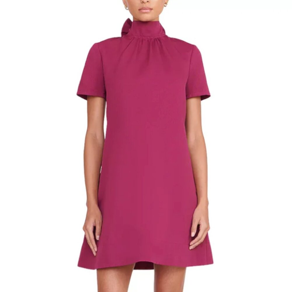 STAUD Magenta Mini Dress